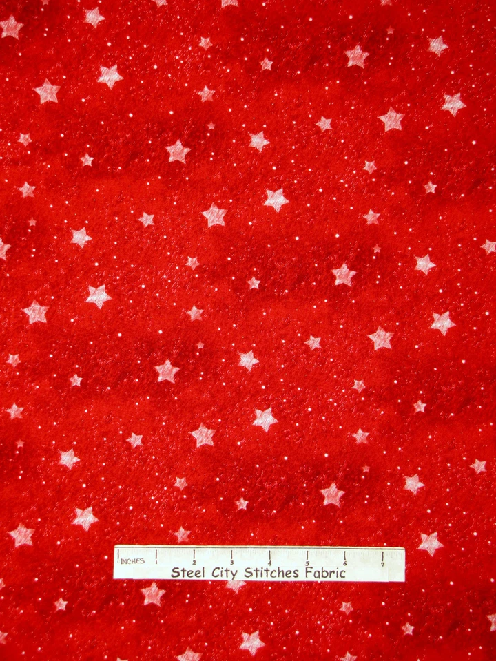 Christmas Fabric Holiday Stars Red Tonal Star SPX Old World Christmas By Yard - Image 1 of 1