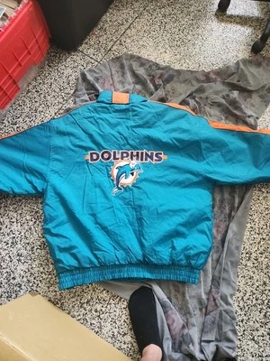 Traje de golfinho vintage da década de 1990 NFL nunca usado - Imagem 1 de 3