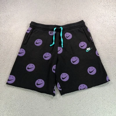 Pantalones Cortos Nike Para Hombre Extra Grandes Negros Que Un Bonito Día Púrpura Smiley Face Print Foto 1 de 4