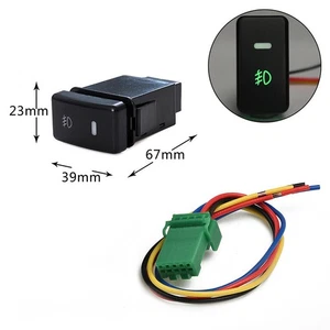 1Pcs 4-Pole 12V Fog Lamp Push Button Switch w/ LED Background For Mazda 3 6 - Picture 1 of 7
