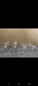 2 Sets Of Crystal Glasses Lot Of 8 - Picture 1 of 5