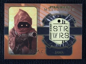2020 Topps Star Wars Masterwork Orange 9/10 Jawa #DT-SJ Patch Tag pn1 - Picture 1 of 3