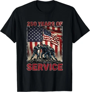 T-Shirt Service 250 Jahre 1776-2026 250. Geburtstag Unisex T-Shirt - Bild 1 von 2