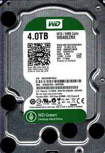 WD40EZRX-00SPEB0 S/N: WCC4E HGRNNTJMGB WESTERN DIGITAL 4TB THAILAND DEC 2013 - Picture 1 of 2