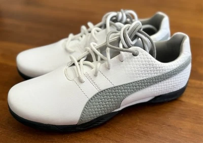 Puma Titantour v2 Jr Golf Shoe White Gray Trim Size 7C - NEW! - Image 1 of 4