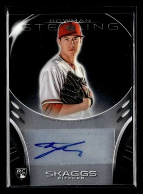 2013 Bowman Sterling Tyler Skaggs Rookie Autograph Auto Diamondbacks FX1182 - Image 1 of 2