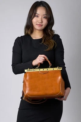 Doctor bag sac de médecin sac pour femme sac pour homme cuir véritable neuf - Photo 1/4