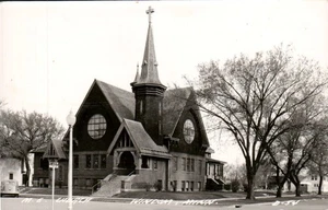 Vintage RPPC ME Church Windom Minnesota Real Photo Postcard 1930s - Picture 1 of 2