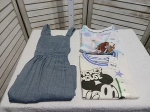 Girls Toddler Clothing Size 4T Multicolor Short Sleeve Lot Of 3 Multiple Brands - Picture 1 of 11