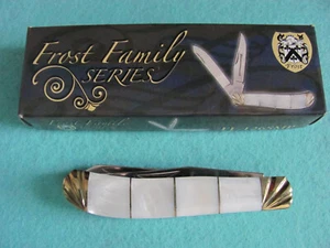 Frost FF-126SMP Family Series 3-1/2" Deep Sea MOP Trapper Pocketknife - Picture 1 of 8
