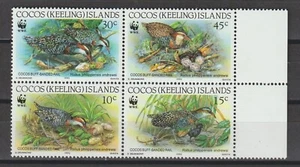 COCOS (KEELING) ISLANDS 1992 WWF SG 265/268 MNH - Picture 1 of 1