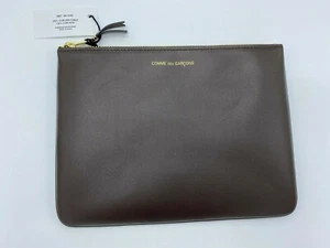 Comme Des Garcons Brown Leather Pouch NEW - Picture 1 of 2