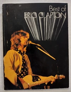 Best of Eric Clapton Sheet Music Book 1976 Warner Brothers Publication RSO - Picture 1 of 7
