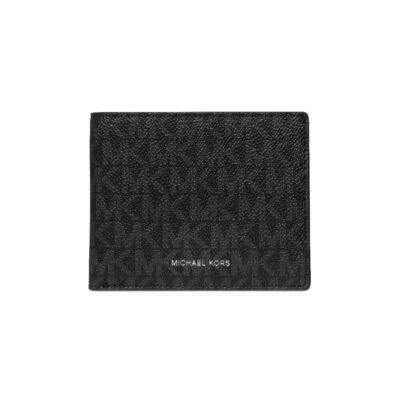 Michael Kors 'Jet Set' Men's Graphic Bi-Fold Wallet 2-Fold (Black) $88 - Image 1 of 2
