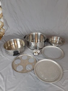 Vintage EMDEKO 6 Quart Stock Pot (11 Peace Set) 3-Ply 18-8 Stainless Steel - USA - Picture 1 of 14