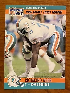 1990 Pro Set Calcio RICHMOND WEBB RC #677 Delfini - Foto 1 di 2