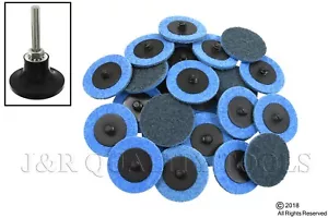 25pc / 2" R-LOCK SURFACE PREP DISC FINE GRIT INCLUDES FREE 2" MANDREL - Picture 1 of 1