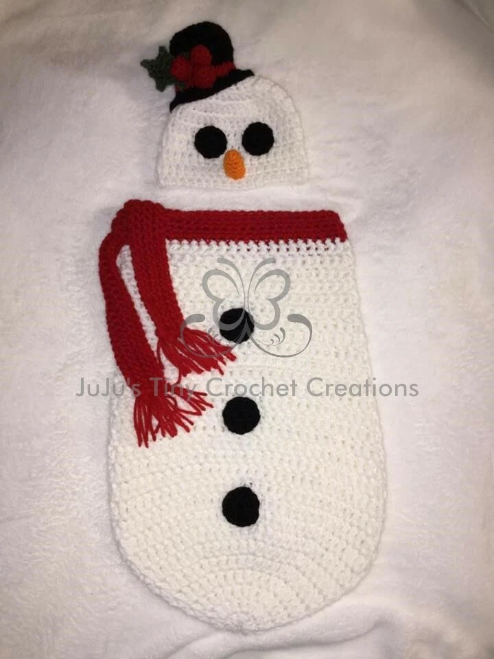 Bebé Muñeco de Nieve Mujer de Nieve Halloween Navidad Disfraz Foto utilería Baby Shower Regalo Foto 1 de 4