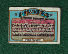 CLEMENTE  STARGELL  MAZEROSKI - MLB HOF - 1972 TOPPS 1971 PIRATES TEAM CARD # 1