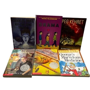 Lot of 6 Scholastic Chapter and Graphic Books Kids Paperbacks Various Authors - Bild 1 von 14