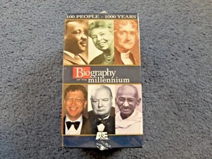 BIOGRAPHY OF THE MILLENNIUM SERIES LOT OF FOUR VHS CASSETTE TAPES-OLD SCHOOL! - Picture 1 of 7