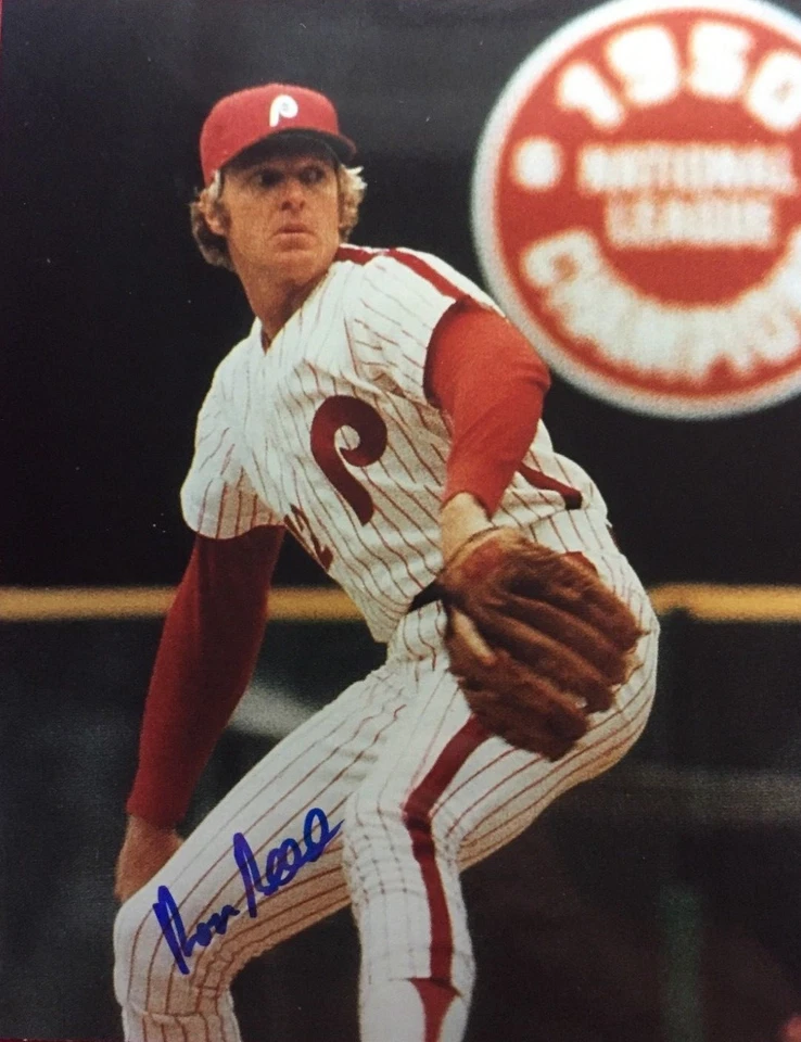 RON REED 1980 PHILADELPHIA PHILLIES AUTOGRAPHED SIGNED 8X10 PHOTO WORLD SERIES - Image 1 of 1