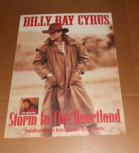 Billy Ray Cyrus Poster Promo 24x18 Country Storm in the Heartland - Bild 1 von 2