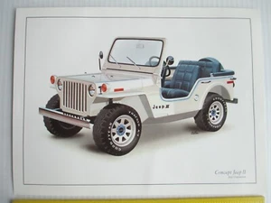 rare 1977 AMC Concept Rendering Press Print Car Jeep Art 12" X 9"            C91 - Picture 1 of 6