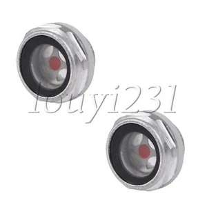 2pcs Air Compressor Oil Sight Glass Metal Oil Sight Glass Dia G1/2" Threaded - Bild 1 von 6