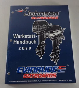 Manual de Taller Johnson/Evinrude Motor de Barco 2 2,3 3,3 3 4 5 6 8 Cv De 1995 - Imagen 1 de 4