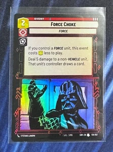 Star Wars Unlimited Spark of Rebellion Force Throw FOIL Uncommon Card - Picture 1 of 2