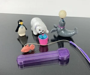 Littlest Pet Shop Zoo Polar Pets Lot Of 6 Vintage Kenner Collectibles - Picture 1 of 3
