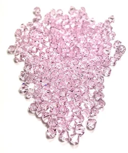 5301 5328 Swarovski Elements Crystal Bicone Faceted Beads Rosaline 4mm 200 Pcs - Picture 1 of 1