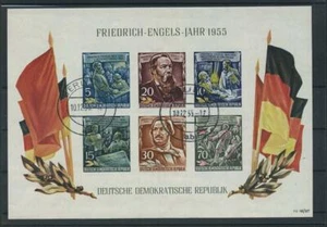 RDA Bl 13, 60. Bloque de ángeles del aniversario de la muerte, 1955, sellado #H652 - Imagen 1 de 1