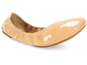 Lucky Brand Women's Emmie Flats Nude Patent Hami Mirror Size 5 M - Picture 1 of 6