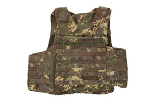 Italienische Plate Carrier Plattenträger Weste Tactical Vest Vegetato Tarn gebr. - Bild 1 von 1