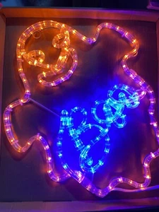 Insegna Neon LED Decorazione Halloween Boo Ghost - Foto 1 di 2