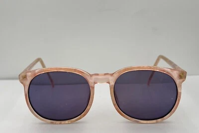 Gafas de sol vintage rosa translúcidas redondas con montura de cuerno SOLO MARCOS Foto 1 de 4