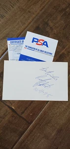 RODNEY ROD BOBICK SIGNED AUTO 3X5 INDEX CARD SPARRED WITH MUHAMMAD ALI PSA DNA - Picture 1 of 1