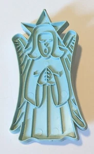 Vintage Teal Angel Cookie Cutter Stanley Home Products Christmas 5.5" X 3" - Picture 1 of 2