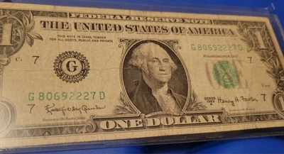 FR-1901G 1963-A $1 FRN Chicago Gold Back? **See Pics** - Image 1 of 3