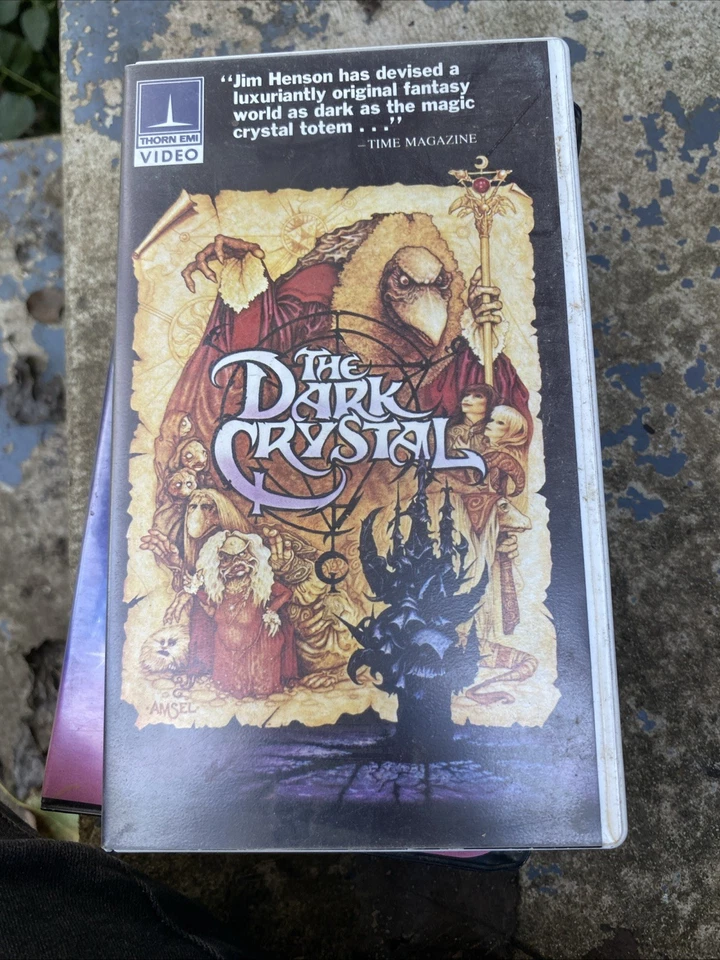 The Dark Crystal VHS Tape Jim Henson & Frank oz Foto 1 de 3