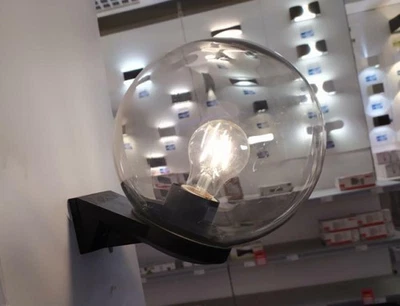 ACRILUX APPLIQUE GLOBO TRASPARENTE DIAMETRO 20CM 50010 AP/GL/20/TR