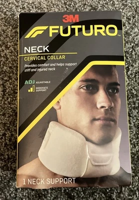 3M Futuro Neck Soft Cervical Collar ~ White ~ Adjustable ~ NIB - Image 1 of 4