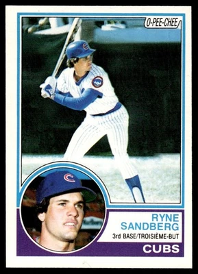 1983 O-Pee-Chee Ryne Sandberg Rookie Chicago Cubs #83 - Image 1 of 2