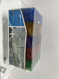 Hewlett Packard  49 Pcs Slim Jewel Cases in 5 Colors for CD/DVD - Picture 1 of 4
