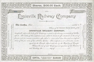 18__ Louisville RW Stock Certificate - Picture 1 of 1