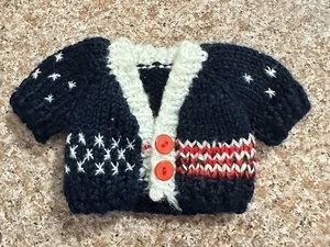 Vintage Bear Accessories Small Houses Pullover - passt kleinem Bären - mehrfarbig - Bild 1 von 6