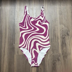 NWT Anthropologie Malai Purple/Cream Girls One Piece Size 16 MSRP $104 - Picture 1 of 4