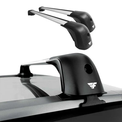 Barras transversales de techo para Nissan Rogue Sport 2017-2022 aluminio 220 lb plateado Foto 1 de 4